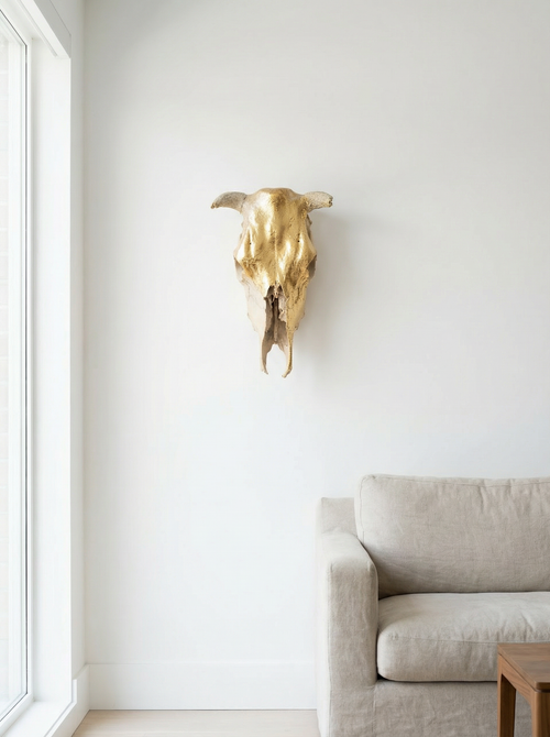 Authentic Skull with Gold