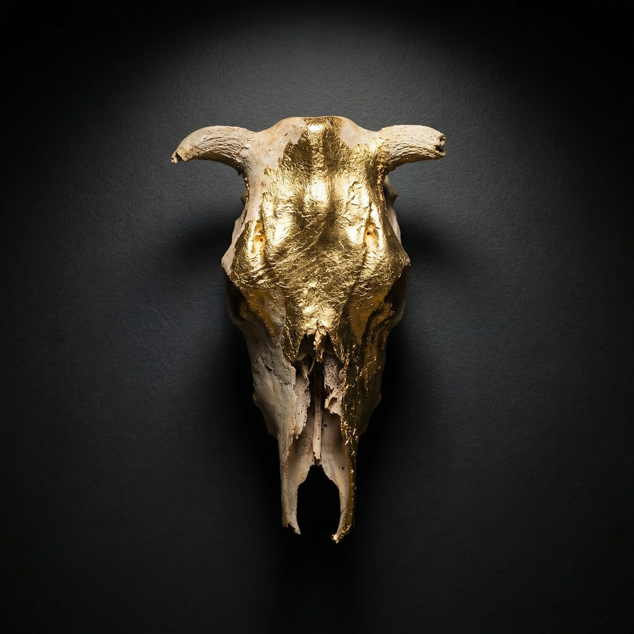 Authentic Skull with Gold